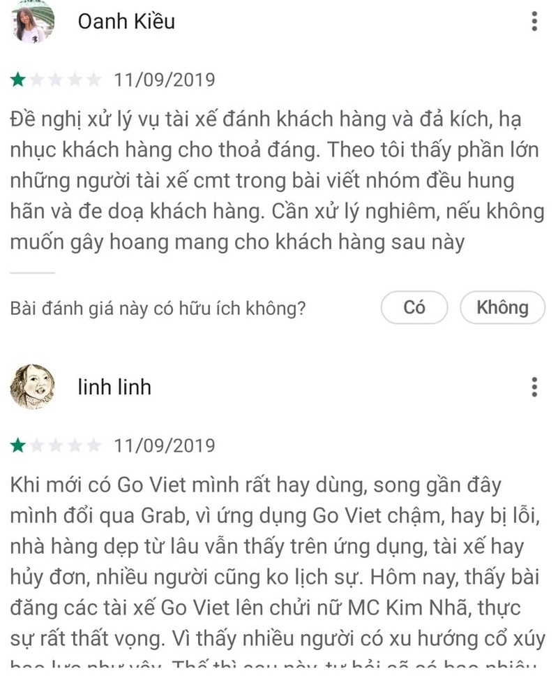 Go-Viet nhan bao 1 sao sau vu tai xe danh dien vien Kim Nha nhap vien