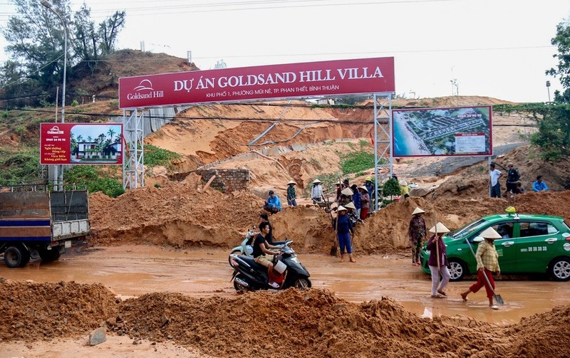 Vu Goldsand Hill Villa sat lo: Tinh Binh Thuan kiem tra du an tren doi nui