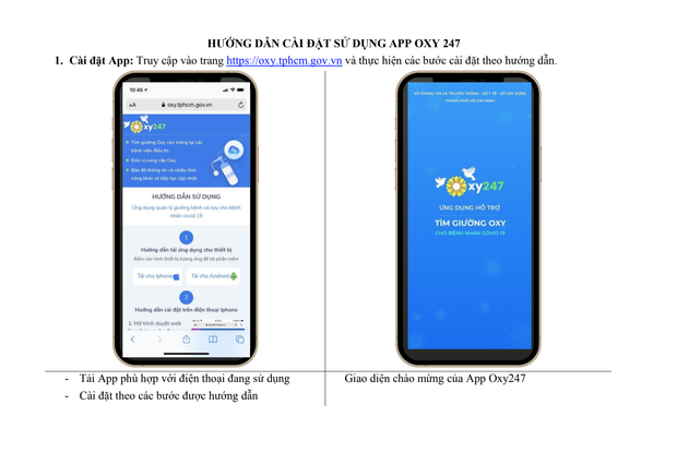 App Oxy 247 tim giuong cho benh nhan COVID-19 o TP HCM