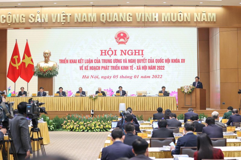 Chinh phu ban hanh Nghi quyet 01: Phan dau tang truong GDP dat 6-6,5% nam 2022