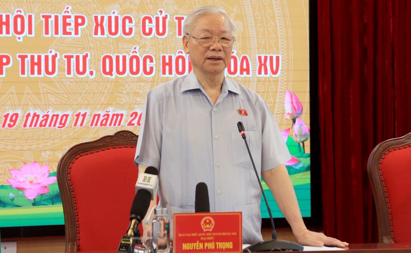 Tong Bi thu Nguyen Phu Trong: 'Sap toi se lam vu nao deu duoc ke ten, khoi anh so'