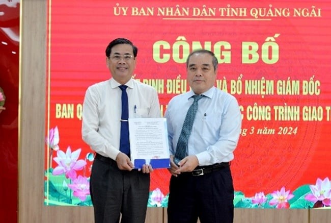 Ban Giao thong tinh Quang Ngai co giam doc moi sau khi giam doc cu bi bat