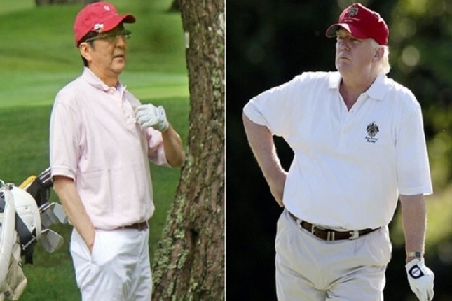 Nhung lan Thu tuong Abe 'ngoai giao san golf' voi Tong thong Trump-Hinh-6