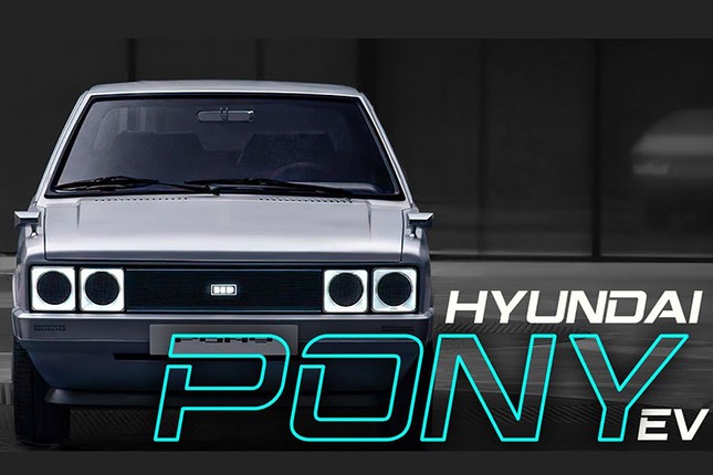 Hyundai Pony 1975 duoc phuc che thanh xe dien dam chat tuong lai-Hinh-3
