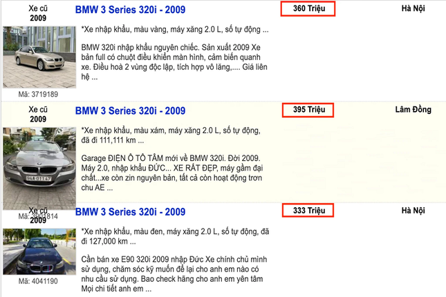 BMW 320i tai Viet Nam gia chi 300 trieu re hon ca Hyundai i10-Hinh-3