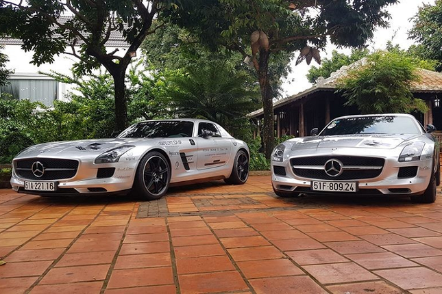 Can canh Mercedes-Benz SLS AMG canh chim hon 8 ty cua dai gia Dang Le Nguyen Vu