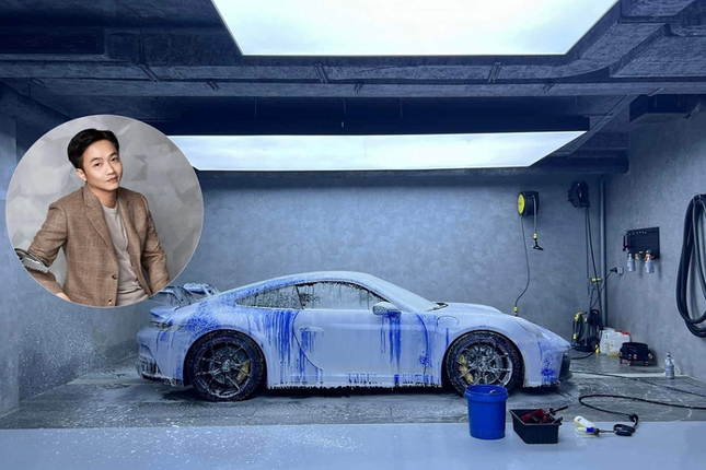 Dai gai Cuong Do la bat ngo chi tien ty Porsche 911 GT3 mau xanh Shark Blue