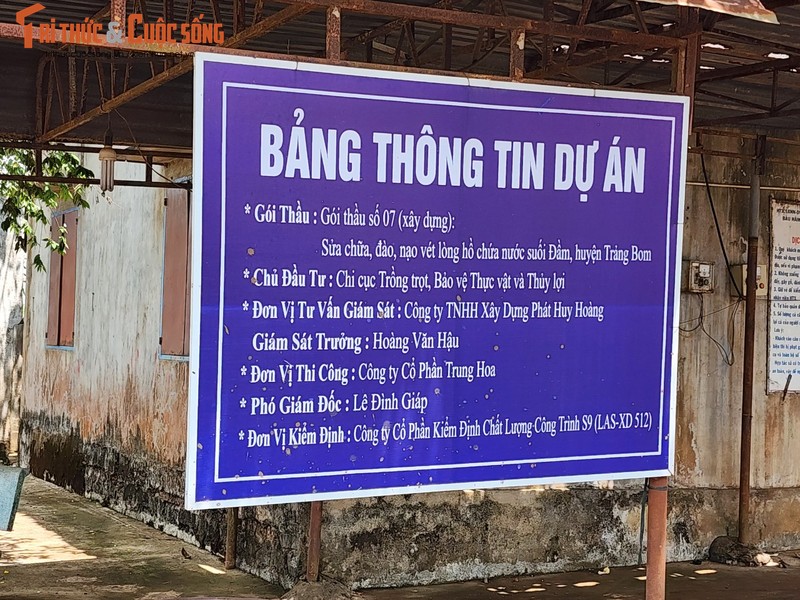 Lan theo duong di cua khoang san tai du an ho suoi Dam tinh Dong Nai