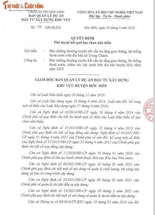 TP HCM: Cty Cau duong Truong An 1 ngay trung 2 goi thau tai Hoc Mon-Hinh-5