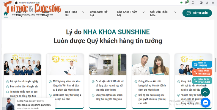 Nha khoa SunShine: Hoat dong 'chui', quang cao khong phep-Hinh-4